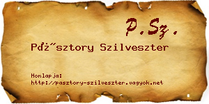 Pásztory Szilveszter névjegykártya
